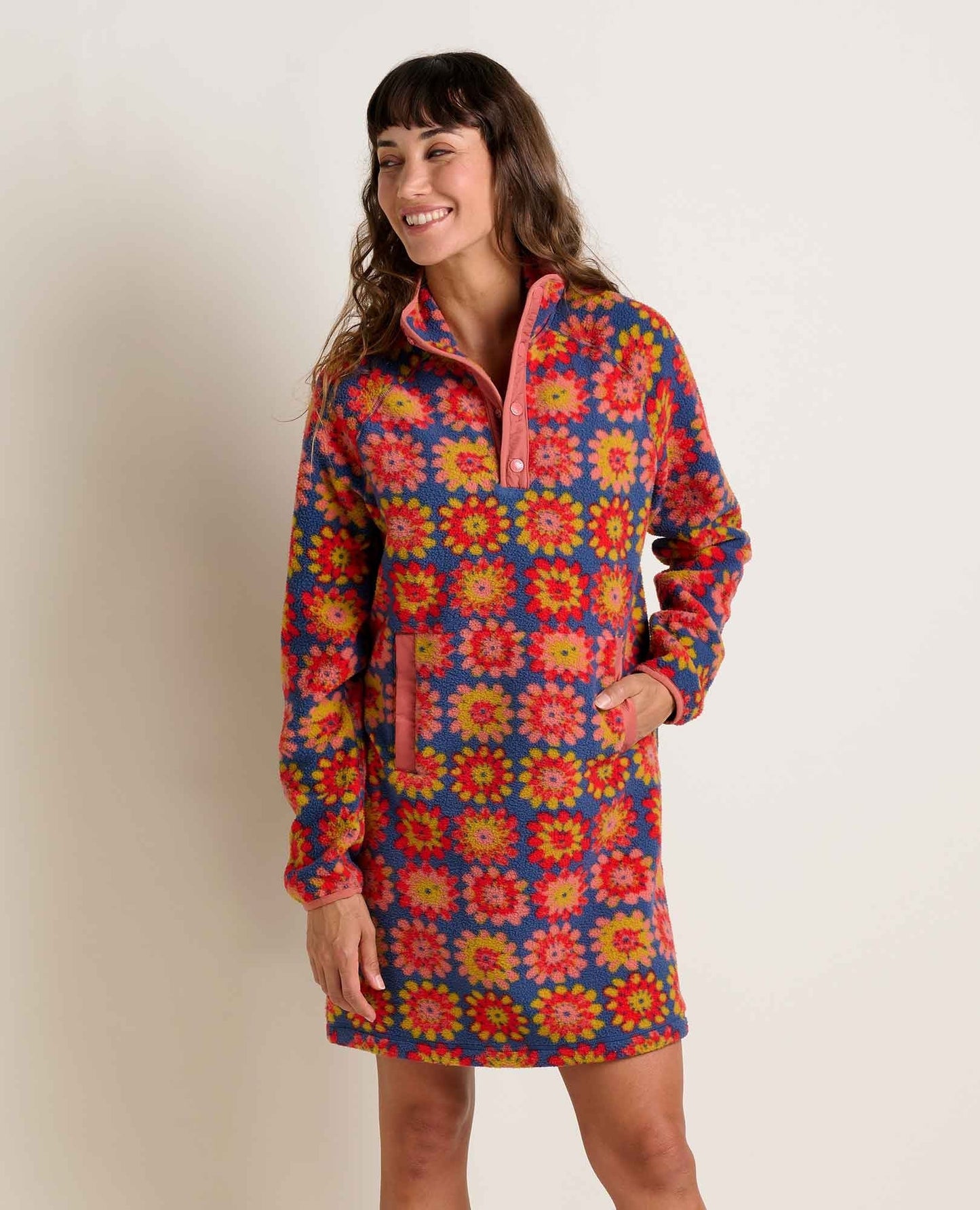 Women's Campo Fleece 1/4 Snap Dress