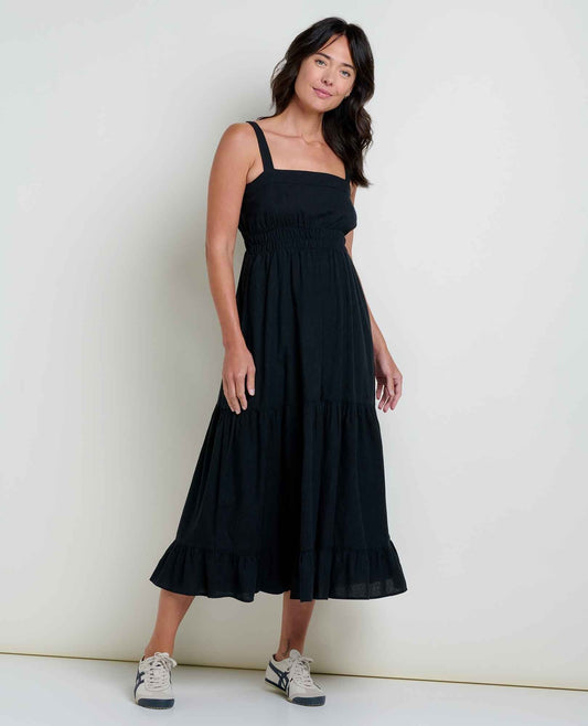 Women's Taj Hemp Tiered Midi Dress
