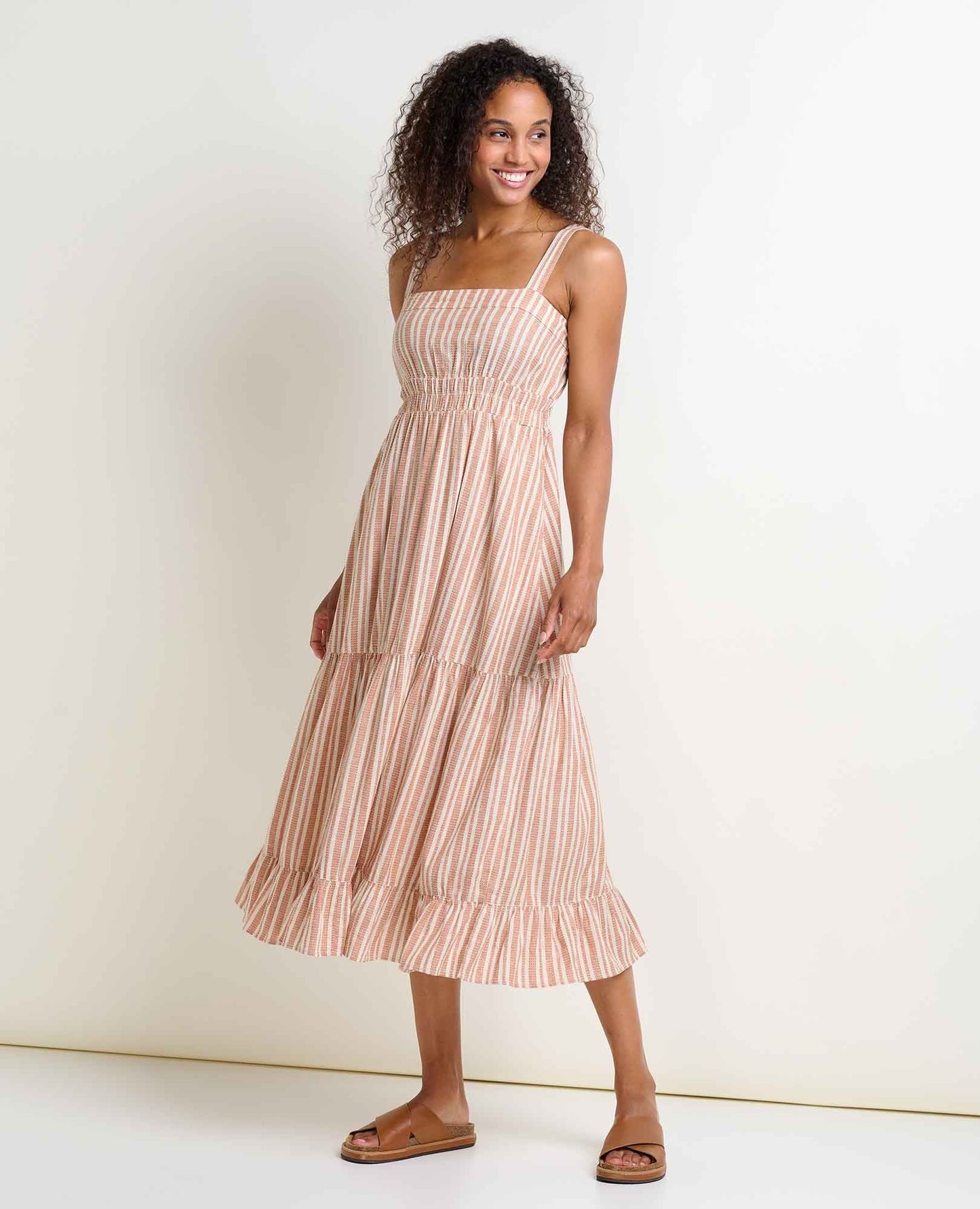 Women's Taj Hemp Tiered Midi Dress