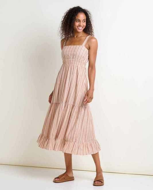 Women's Taj Hemp Tiered Midi Dress