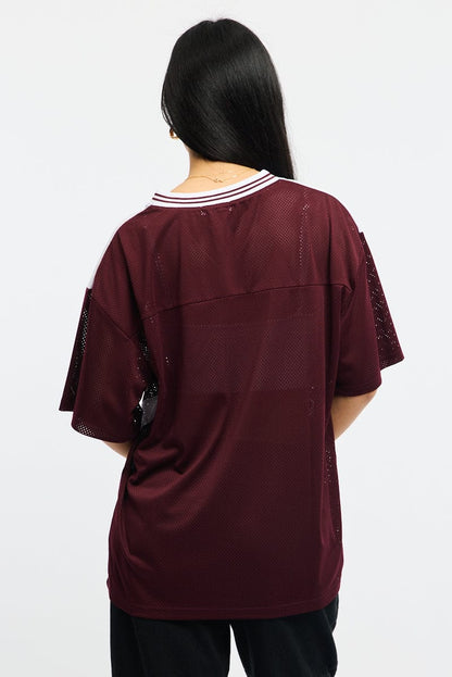 Red Sport Tee Short Sleeve